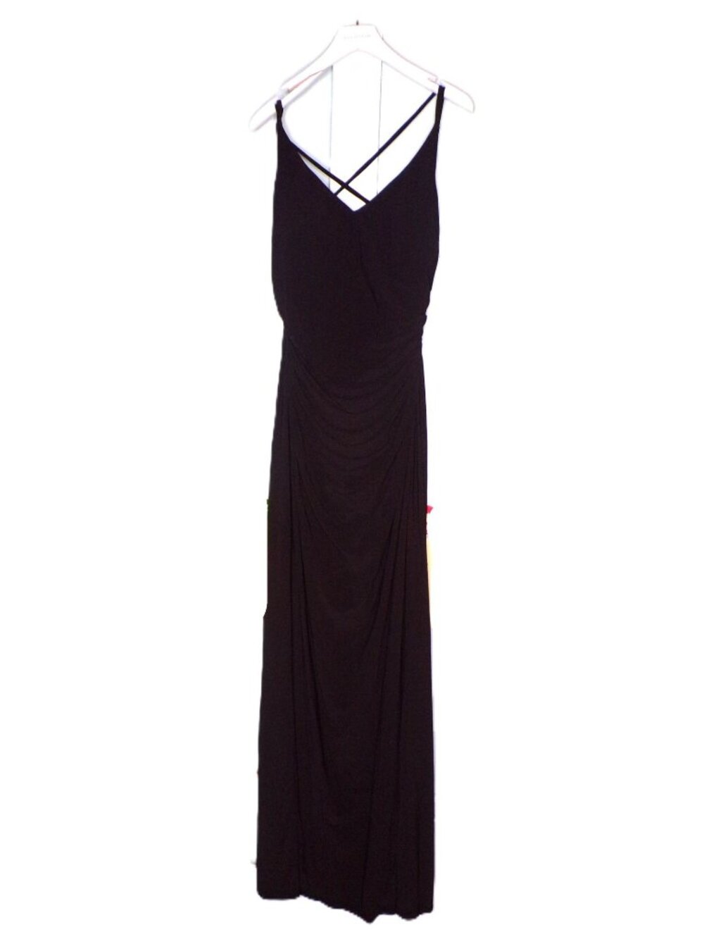 🆕LAUNDRY SHELLI SEGAL Strappy Jersey Maxi Dress Gown 10 - Picture 5 of 9